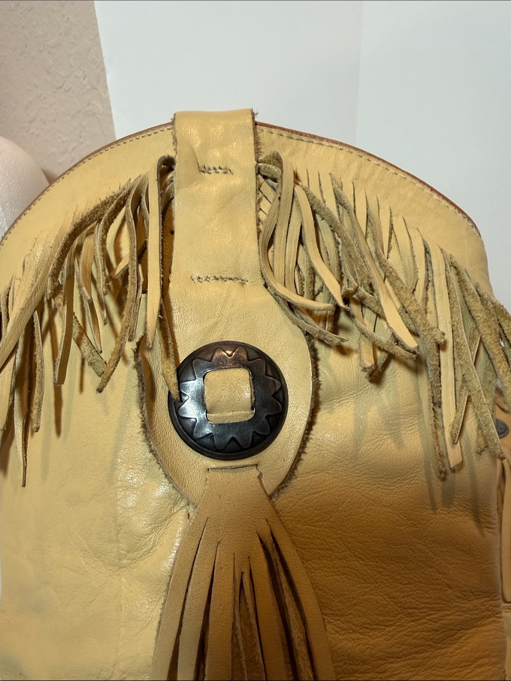 Vintage Acme Leather Fringe Boots 8 - Picture 10 of 11